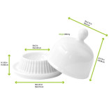 Mini Reusable Porcelain Bell Dish 1oz D:3.4in H:3.25in - 4 pcs Mini Reusable Porcelain Bell Dish 1oz D:3.4in H:3.25in - 4 pcs